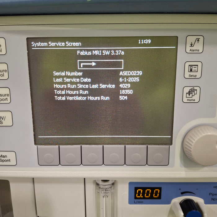 Draeger Medical Fabius MRI Anesthesia Machine