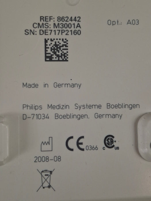 Philips M3001A-A03 Masimo SpO2, NIBP, ECG MMS Module