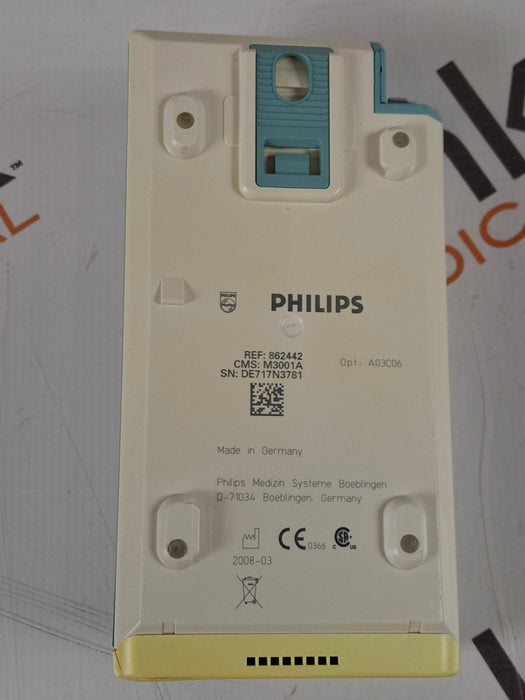 Philips M3001A-A03C06 Masimo SpO2, NIBP, ECG, Temp, IBP MMS Module