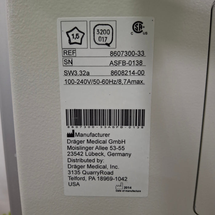 Draeger Medical Fabius MRI Anesthesia Machine