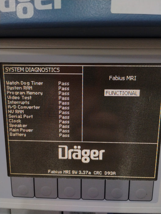 Draeger Medical Fabius MRI Anesthesia Machine