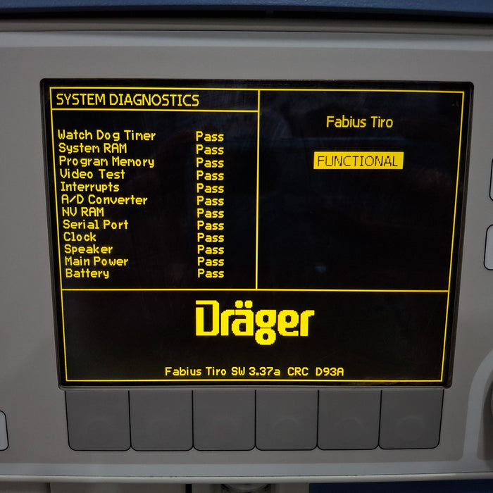 Draeger Medical Fabius Tiro Anesthesia Machine