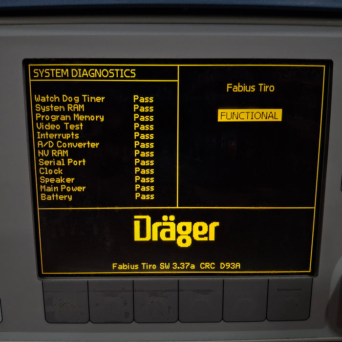 Draeger Medical Fabius Tiro Anesthesia Machine