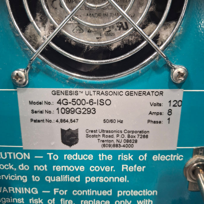 Crest Ultrasonics Genesis Ultrasonic Generator