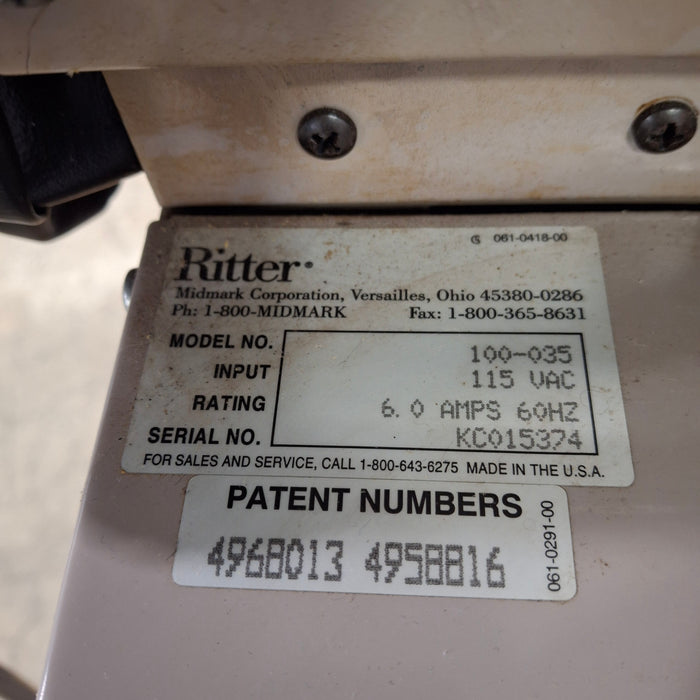 Ritter 104 Exam Table