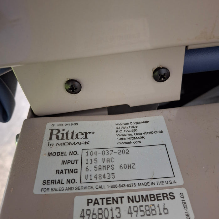 Ritter 104 Exam Table