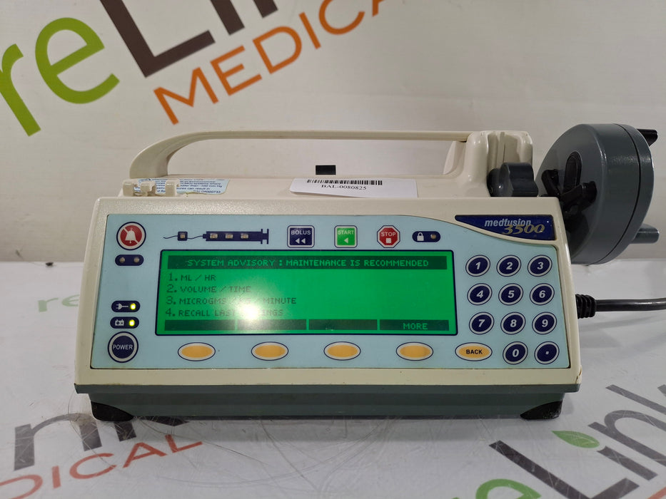 Smiths Medical Medfusion 3500 Version 3 Syringe Infusion Pump