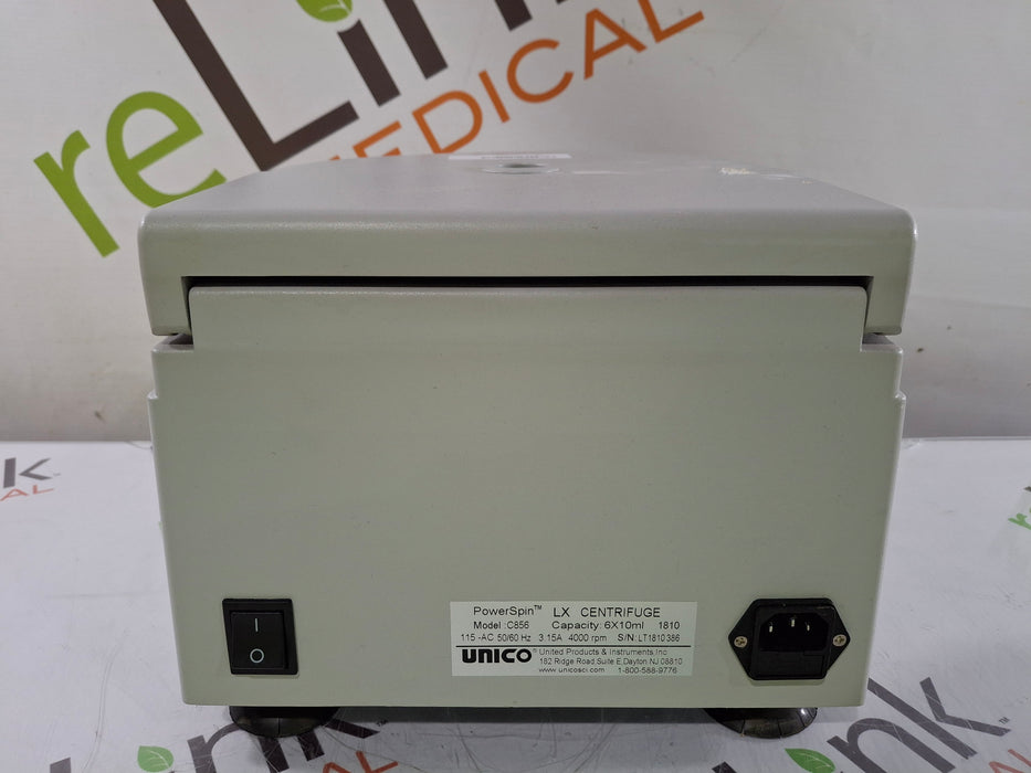 Unico C856 PowerSpin LX Centrifuge