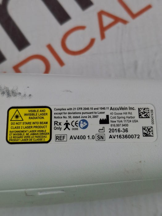 AccuVein AV400 UV Light Vein Finder