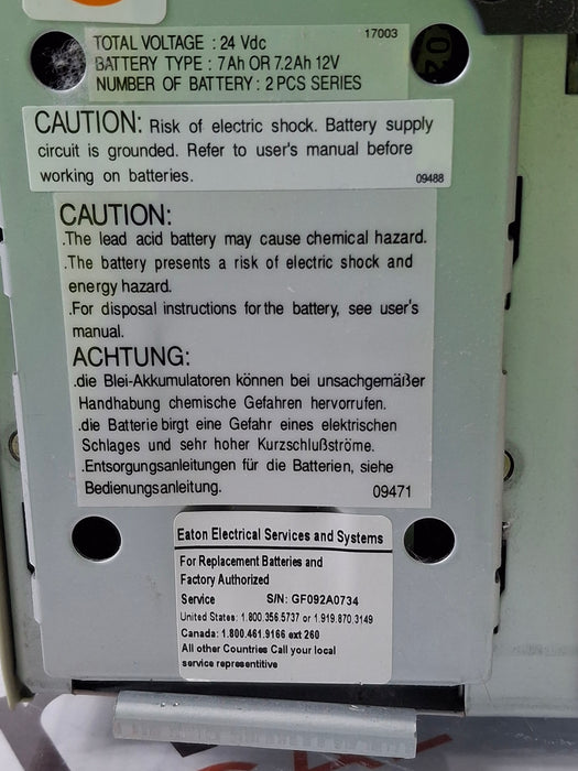 Eaton Corporation PW5115 UPS