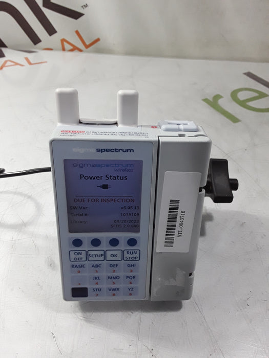 Baxter Sigma Spectrum 6.05.13 with A/B/G/N Battery Infusion Pump