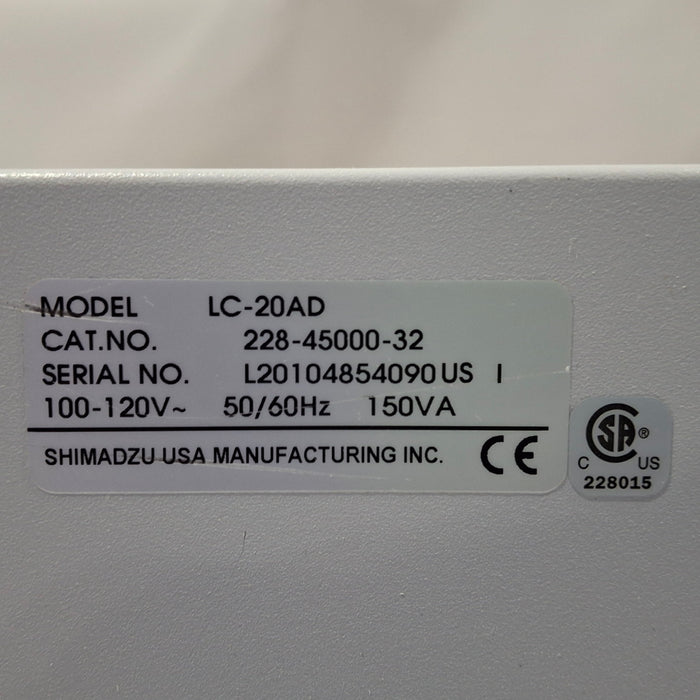 Shimadzu LC-20AD Prominence Liquid Chromograph