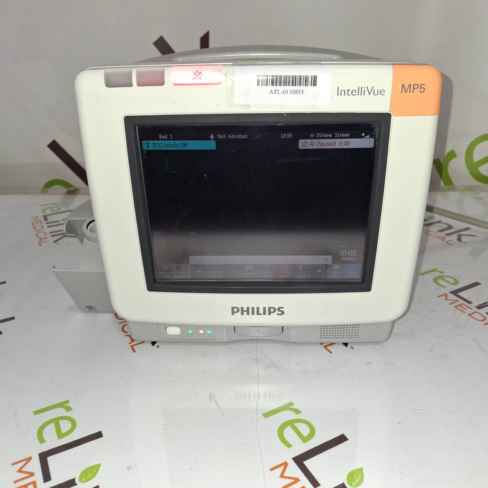 Philips Intellivue MP5 - ECG, Fast SpO2, NIBP, Press, Temp Patient Monitor