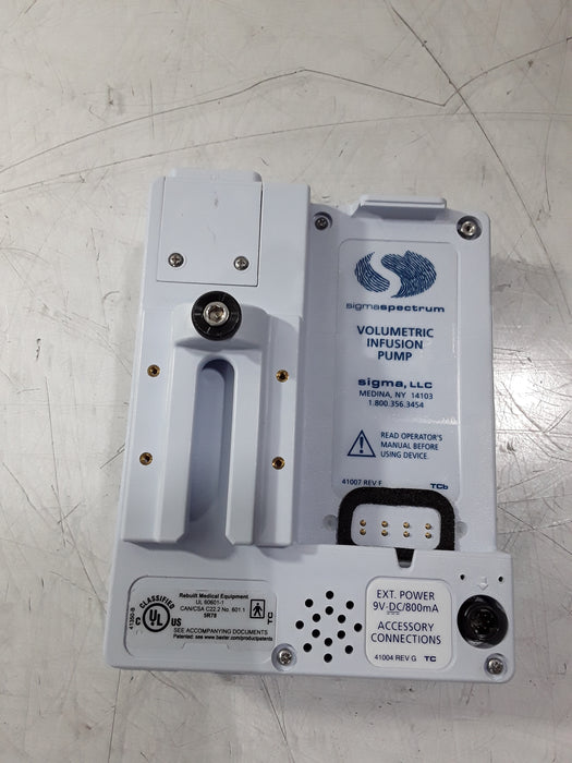 Baxter Sigma Spectrum w/Non Wireless or No Battery Infusion Pump