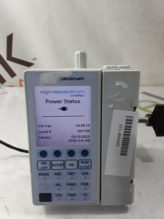 Baxter Sigma Spectrum 6.05.14 with B/G Battery Infusion Pump