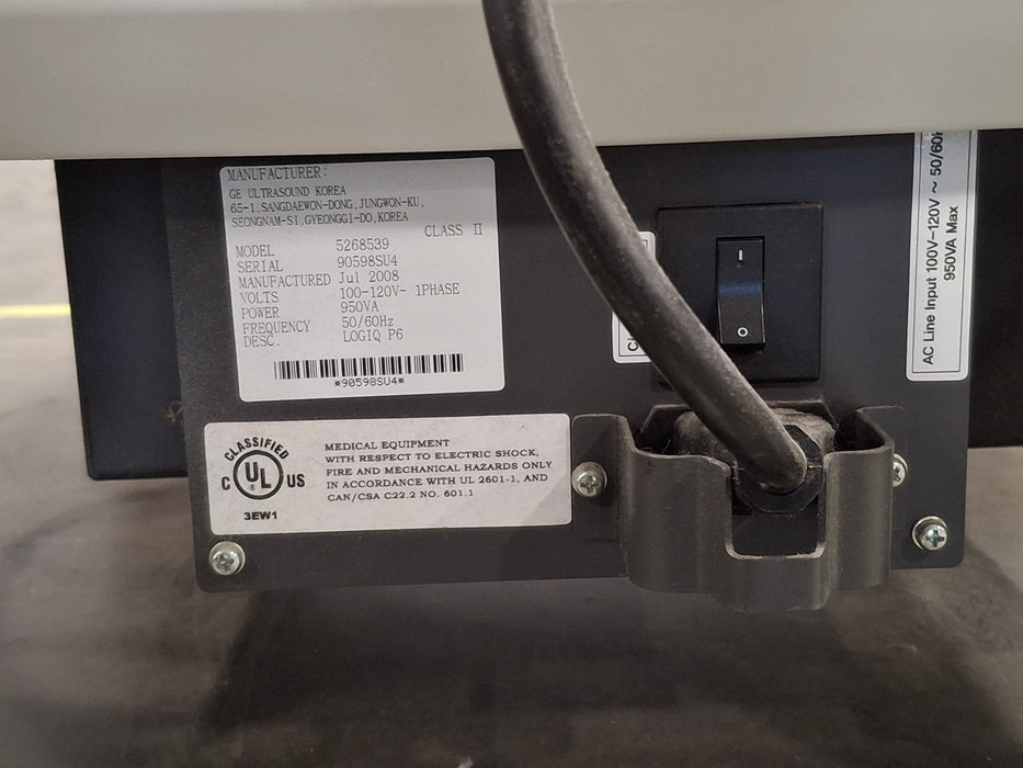 GE Healthcare Logiq P6 Ultrasound