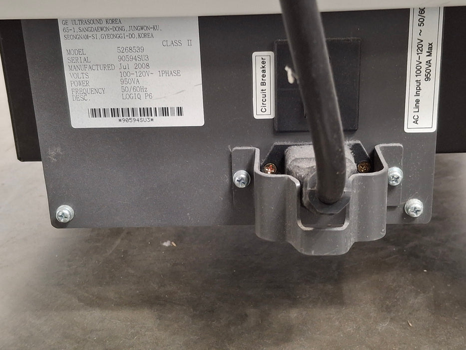 GE Healthcare Logiq P6 Ultrasound