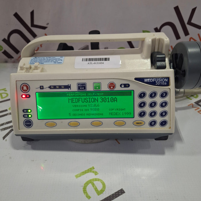 Smiths Medical Medfusion 3010a Syringe Infusion Pump