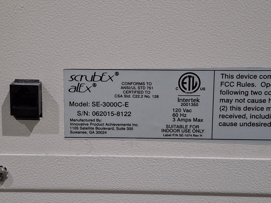 Innovative Products Achievements Inc. ScrubEX alEx SE-3000C-E Linen Sterilizer