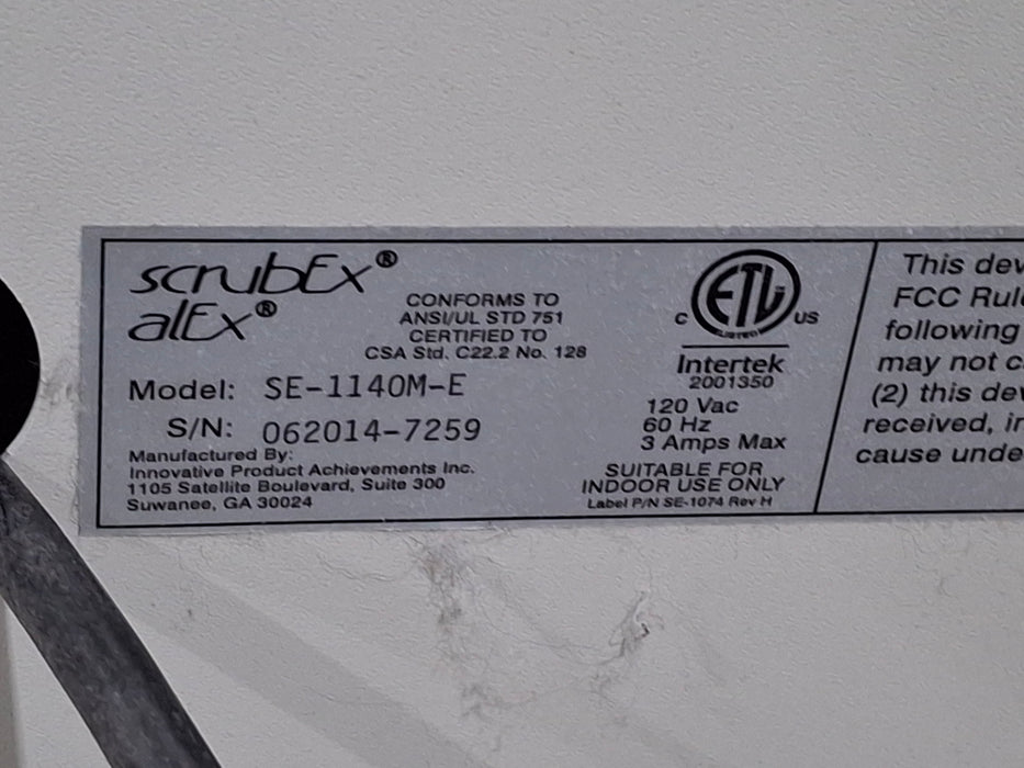 Innovative Products Achievements Inc. ScrubEX alEx SE-1140M-E Linen Sterilizer
