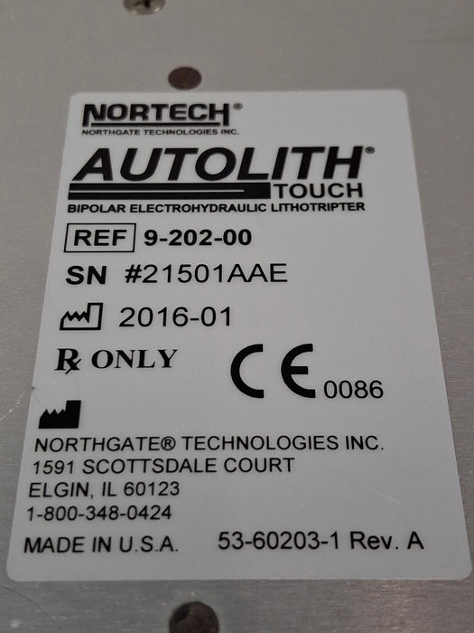 North Gate Technologies Inc. Nortech Autolith IEHL Lithotripter