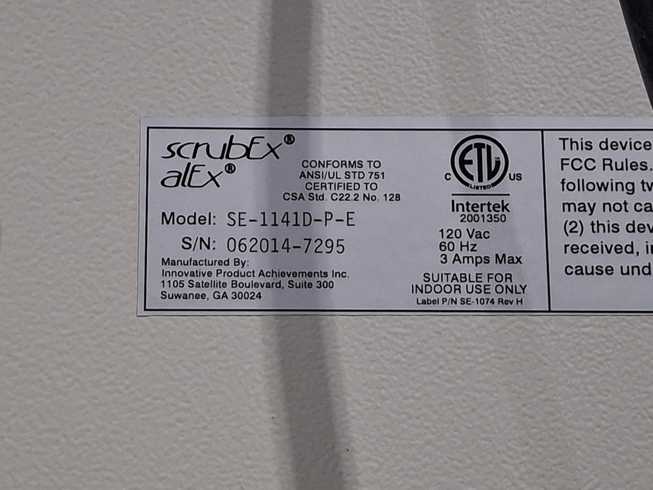Innovative Products Achievements Inc. ScrubEX alEx SE-1141D-P-E Linen Sterilizer