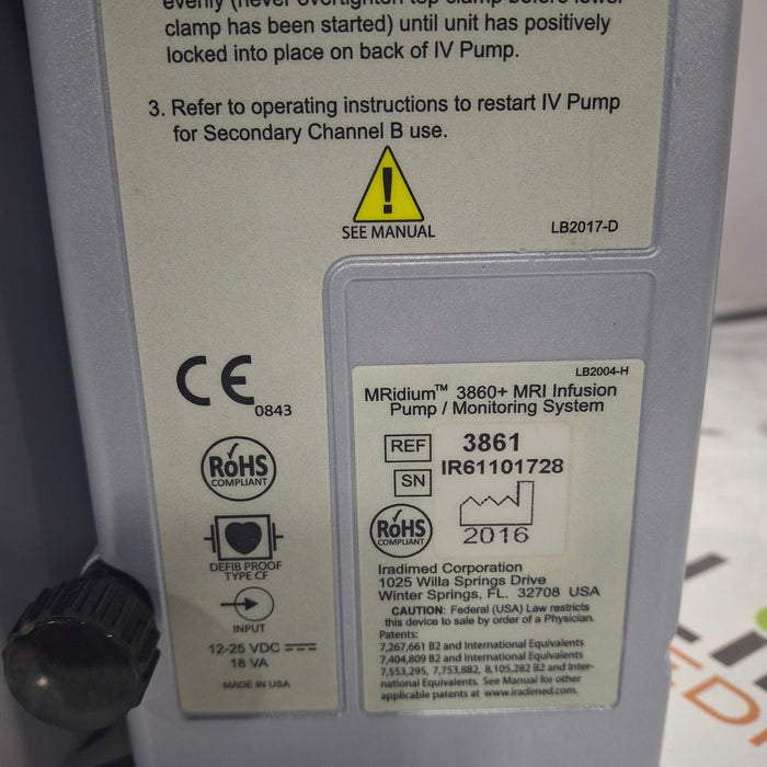 Iradimed MRidium 3860+ w/3861 MRI Infusion Pump
