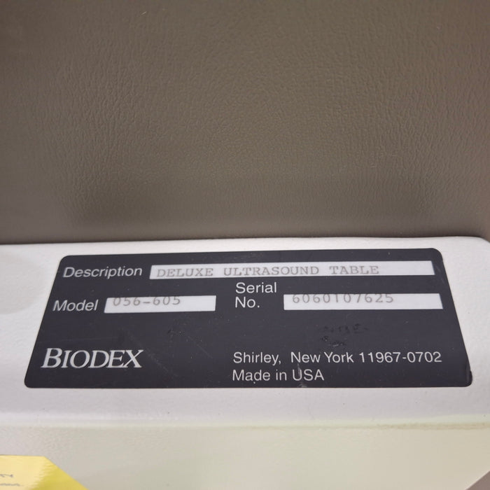 Biodex 056-605 Deluxe Ultrasound Table