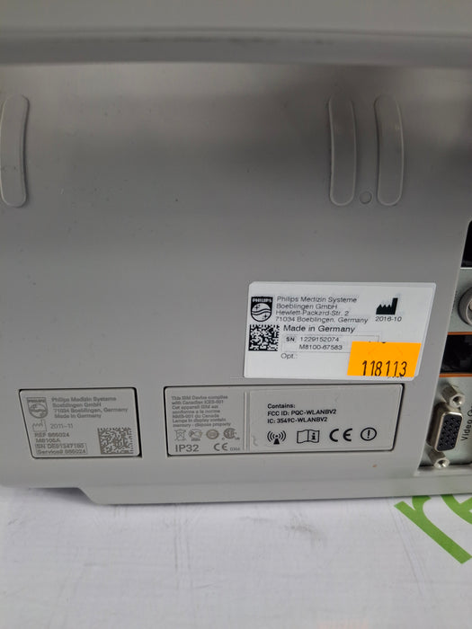 Philips IntelliVue MP5 SpO2, ECG, NIBP, IBP, Temp, CO2 Patient Monitor