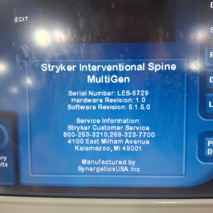 Stryker RF Multigen 0406-900-000 Radiofrequency Generator