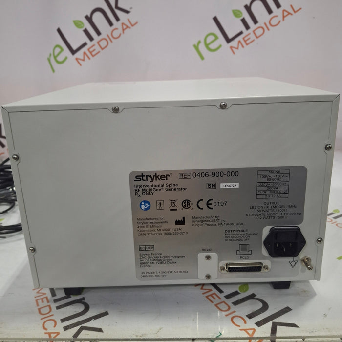 Stryker RF Multigen 0406-900-000 Radiofrequency Generator