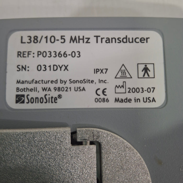 Sonosite L38/10-5 MHZ Linear Transducer