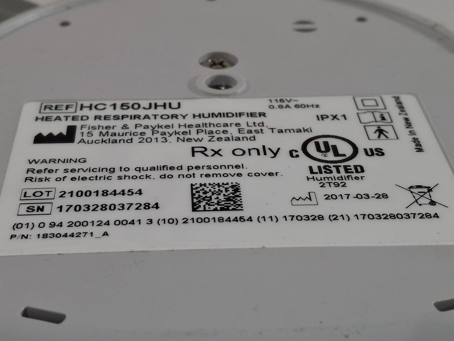Fisher & Paykel HC150JHU Heated Respiratory Humidifier