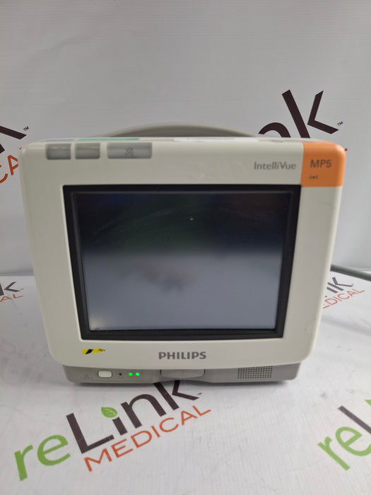 Philips Intellivue MP5 - ECG, Fast SpO2, NIBP, Press, Temp Patient Monitor
