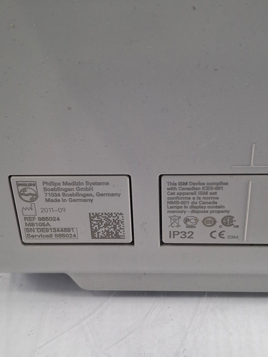 Philips Intellivue MP5 - ECG, Fast SpO2, NIBP Patient Monitor