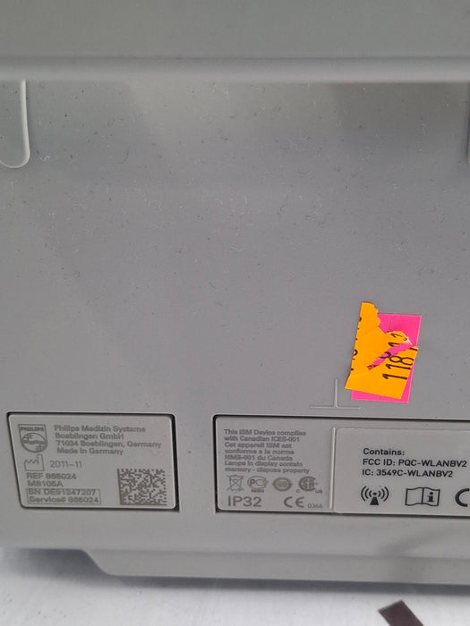 Philips IntelliVue MP5 SpO2, ECG, NIBP, IBP, Temp, CO2 Patient Monitor