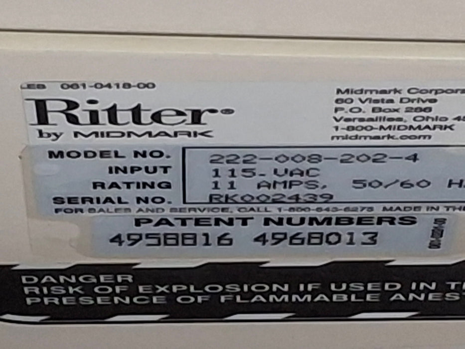 Midmark 222 Procedure Chair