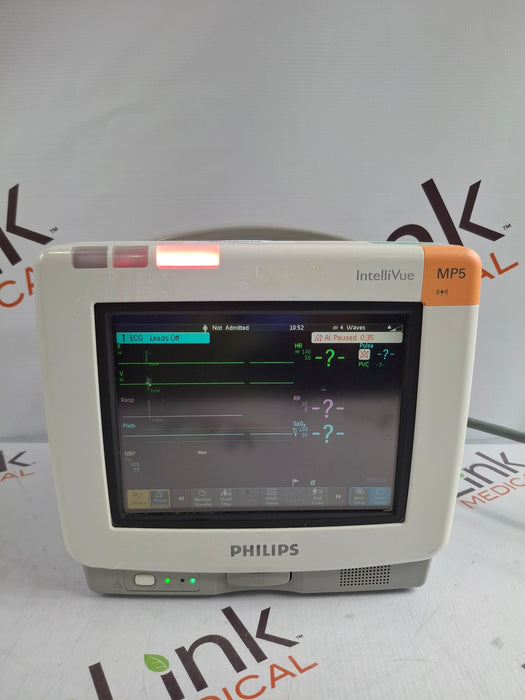 Philips Intellivue MP5 - ECG, Fast SpO2, NIBP, Press, Temp Patient Monitor