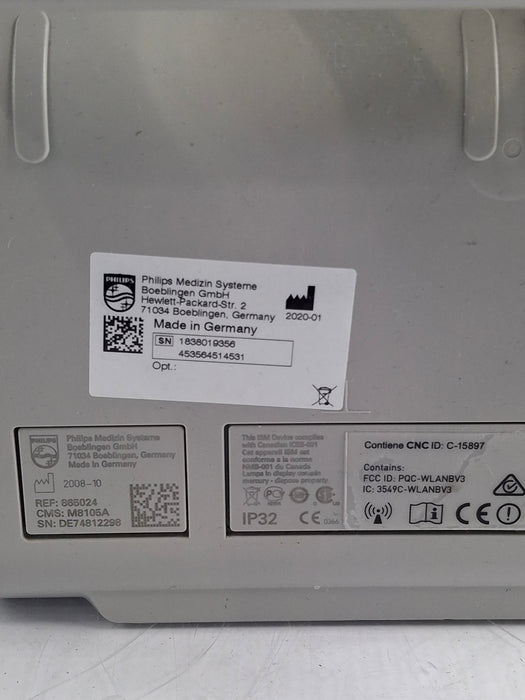 Philips Intellivue MP5 - ECG, Fast SpO2, NIBP, Press, Temp Patient Monitor