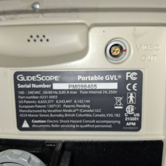 Verathon Medical, Inc Glidescope GVL Video Laryngoscope w/ Reusable Baton