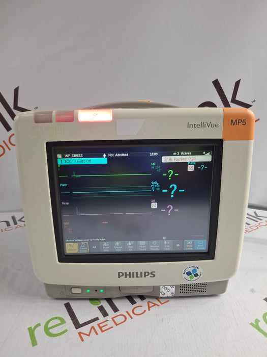 Philips Intellivue MP5 - ECG, Fast SpO2, NIBP, CO2 Patient Monitor