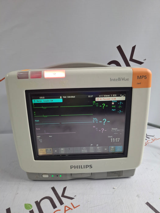 Philips IntelliVue MP5 SpO2, ECG, NIBP, IBP, Temp, CO2 Patient Monitor