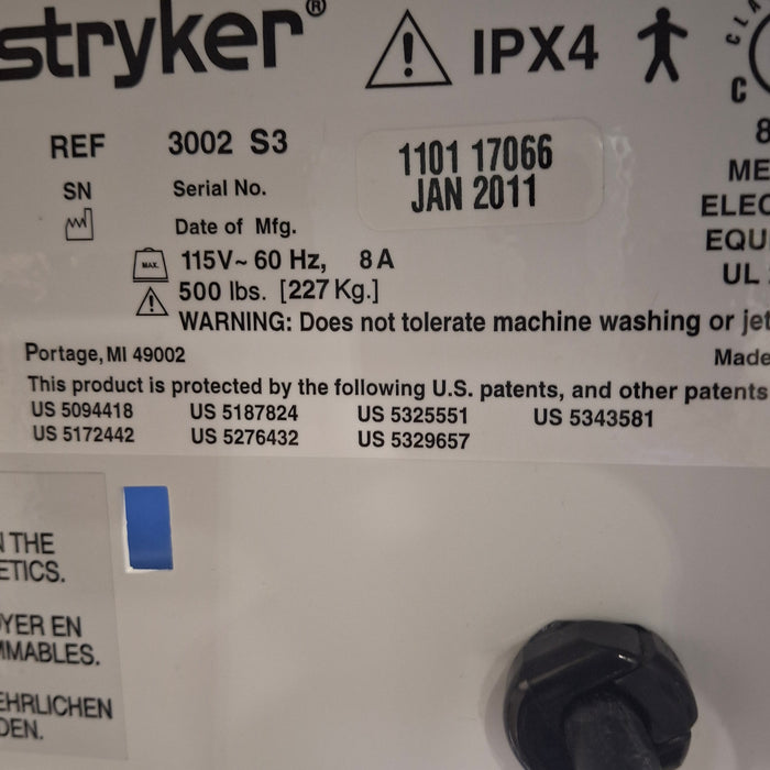 Stryker Secure III 3002 Hospital Bed