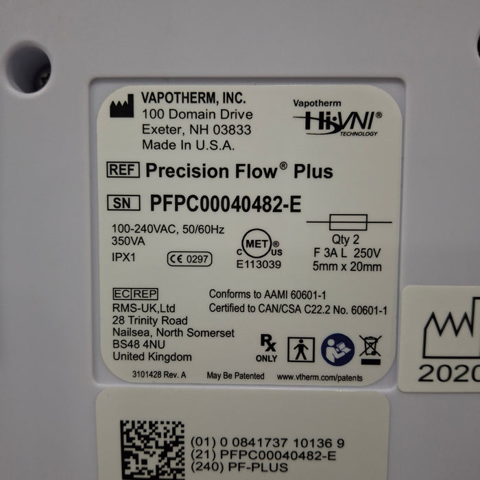Vapotherm Precision Flow Plus Meter Humidifier