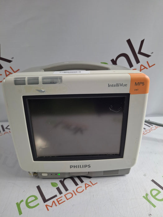 Philips Intellivue MP5 - ECG, Fast SpO2, NIBP, Press, Temp Patient Monitor