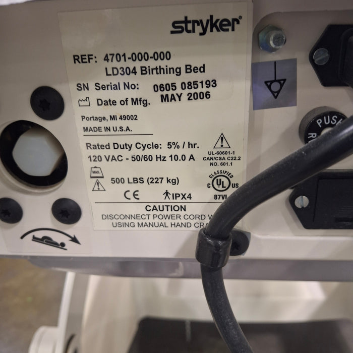 Stryker LD304 Birthing Bed