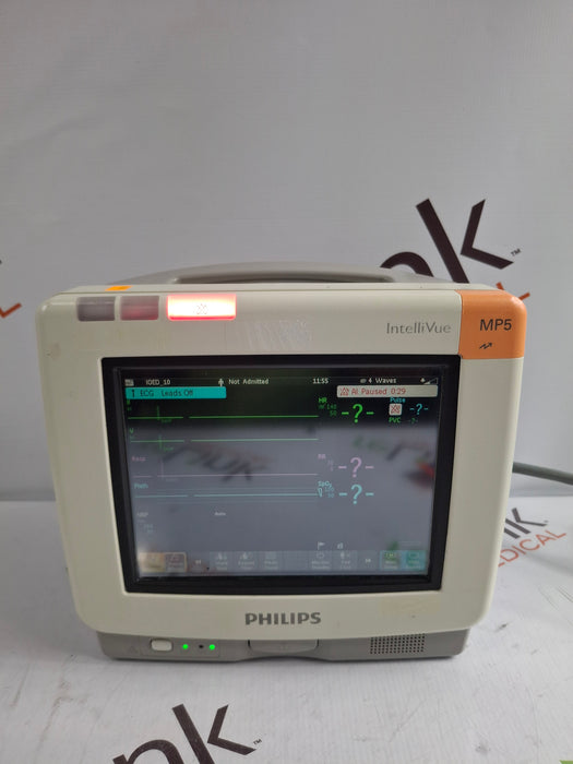 Philips Intellivue MP5 - ECG, Fast SpO2, NIBP, Press, Temp Patient Monitor