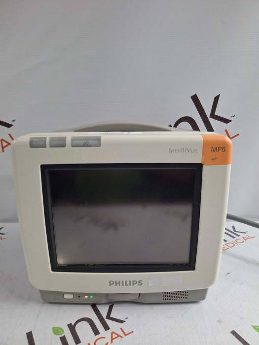Philips Intellivue MP5 - ECG, Fast SpO2, NIBP, Press, Temp Patient Monitor