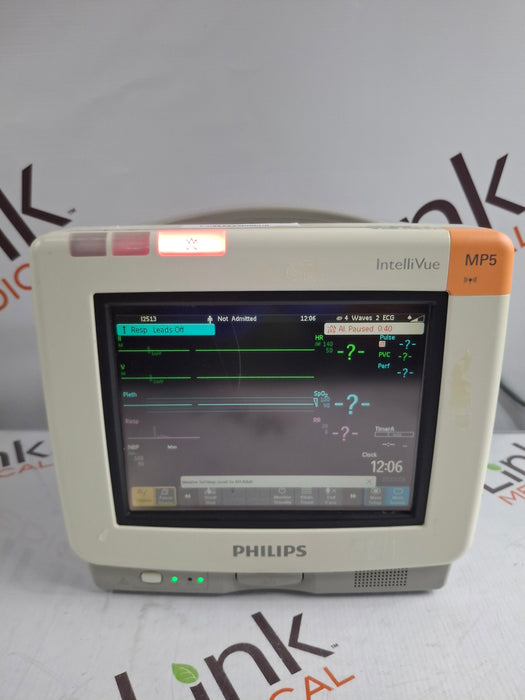 Philips Intellivue MP5 - ECG, Fast SpO2, NIBP, CO2 Patient Monitor
