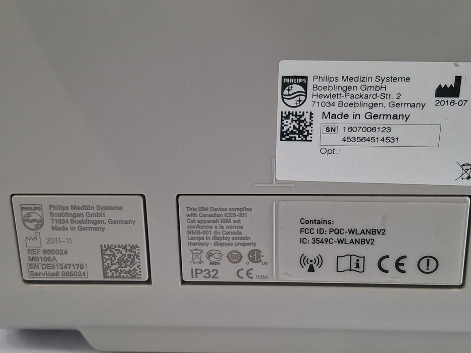 Philips Intellivue MP5 - ECG, Fast SpO2, NIBP, CO2 Patient Monitor